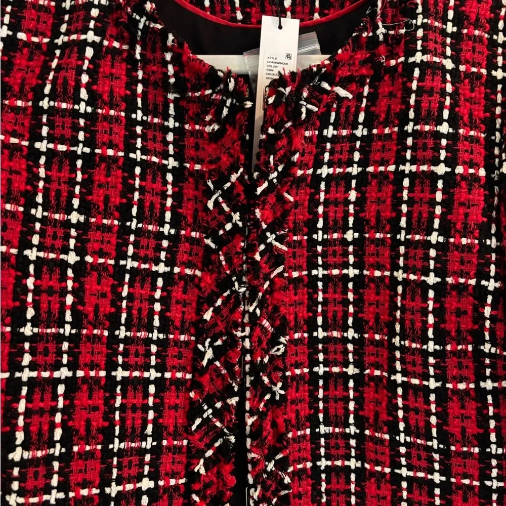 Alice + Olivia School Girl Red & Black Jacket - Picture 4 of 5